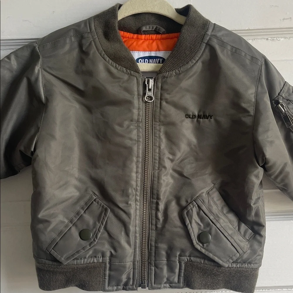 Old Navy Kids Bomber Jacket - Olive Green